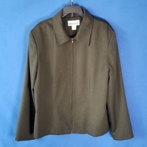 Briggs Zip Up Relaxed Fit Waist Length Jacket